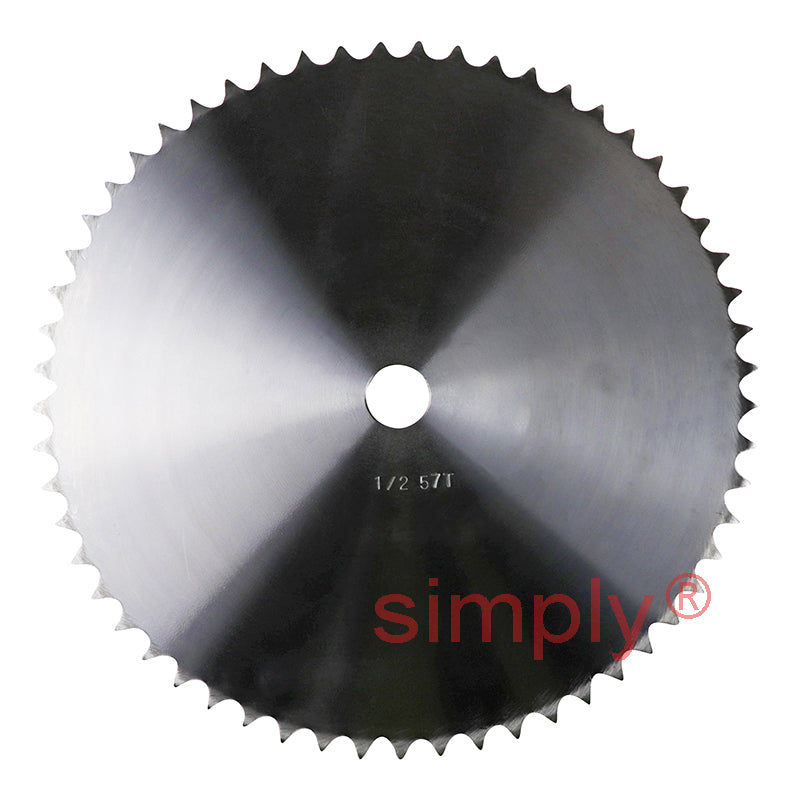 57 Tooth 08B Simplex Pilot Bore Sprocket for 1/2 inch Pitch Chain
