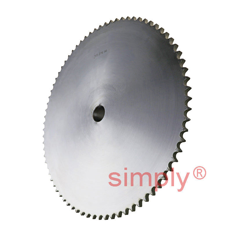 76 Tooth 08B Simplex Pilot Bore Sprocket for 1/2 inch Pitch Chain