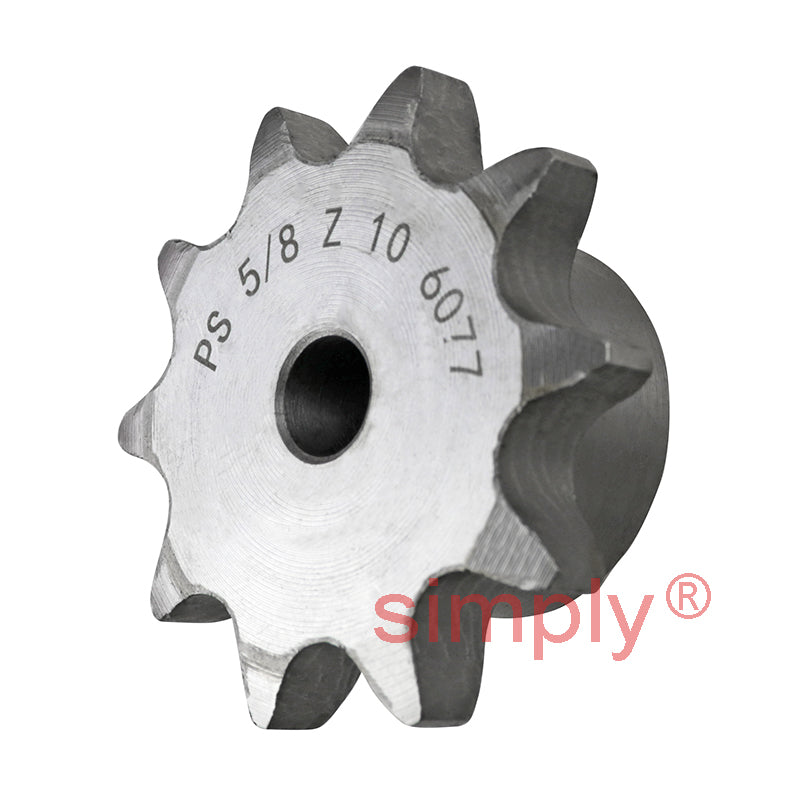 10 Tooth 10B Simplex Pilot Bore Sprocket for 5/8 inch Pitch Chain