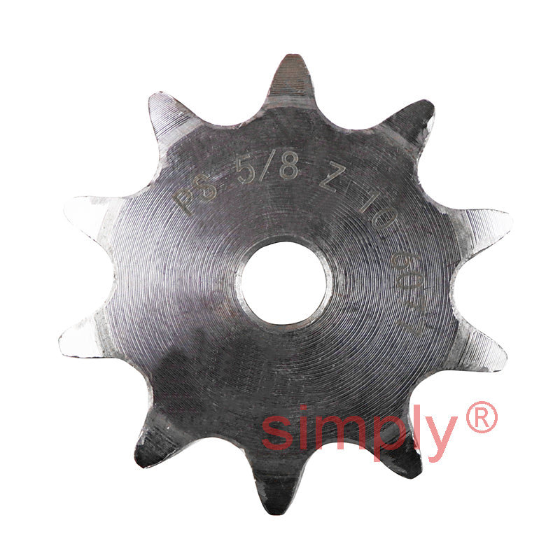 10 Tooth 10B Simplex Pilot Bore Sprocket for 5/8 inch Pitch Chain