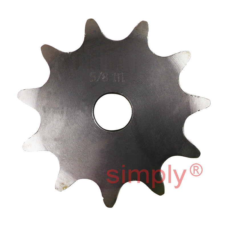 11 Tooth 10B Simplex Pilot Bore Sprocket for 5/8 inch Pitch Chain