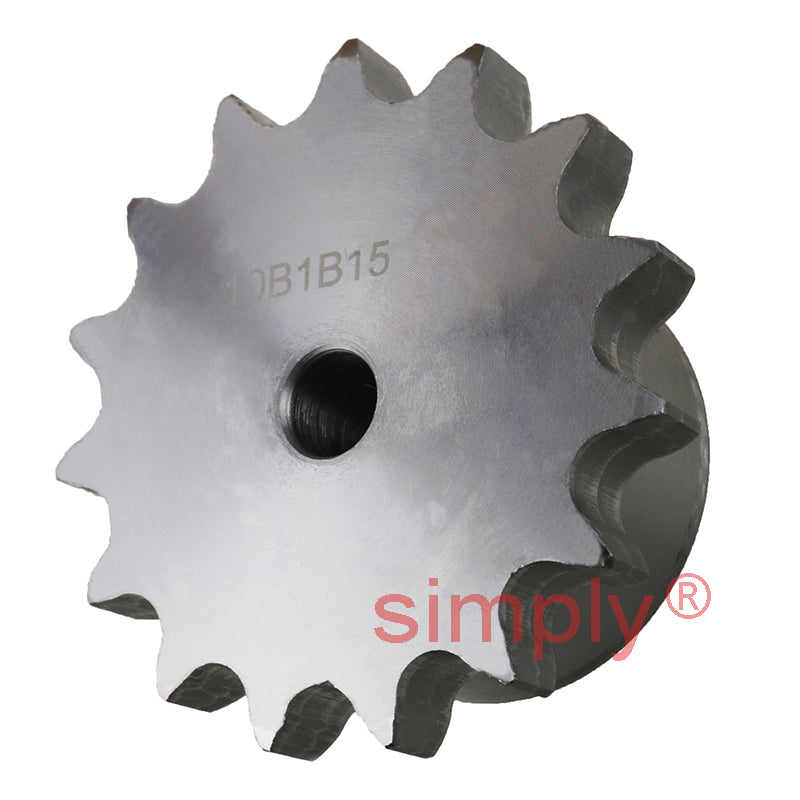 15 Tooth 10B Simplex Pilot Bore Sprocket for 5/8 inch Pitch Chain