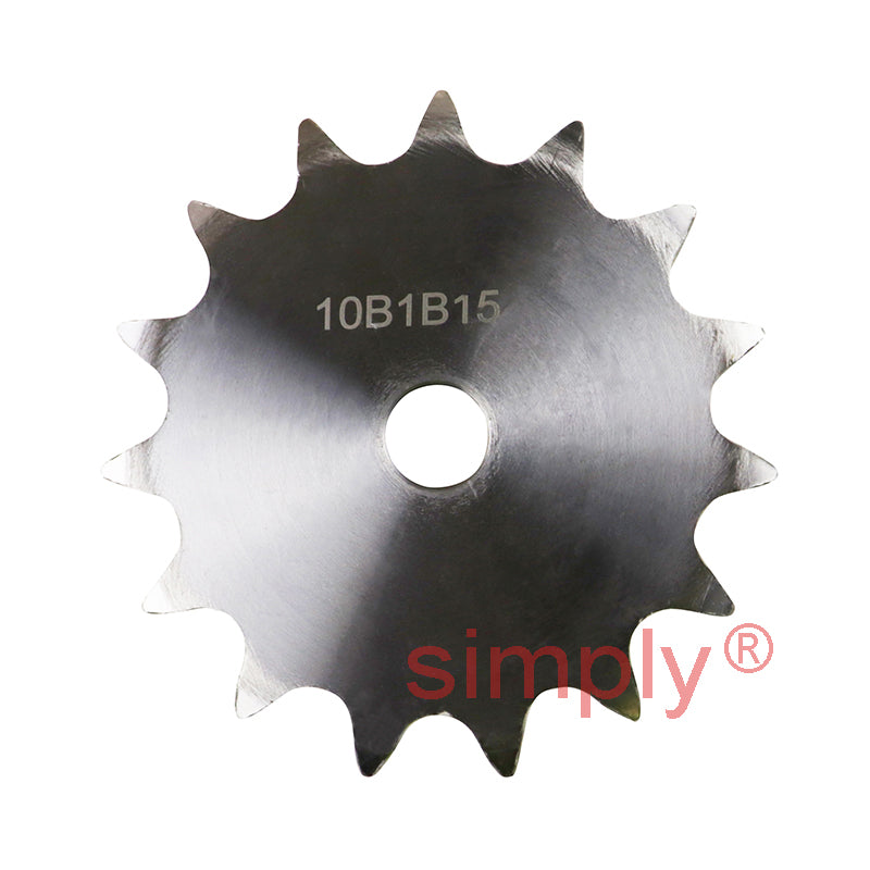 15 Tooth 10B Simplex Pilot Bore Sprocket for 5/8 inch Pitch Chain