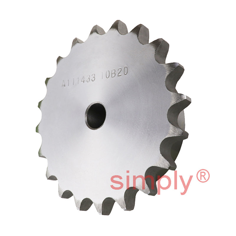 20 Tooth 10B Simplex Pilot Bore Sprocket for 5/8 inch Pitch Chain