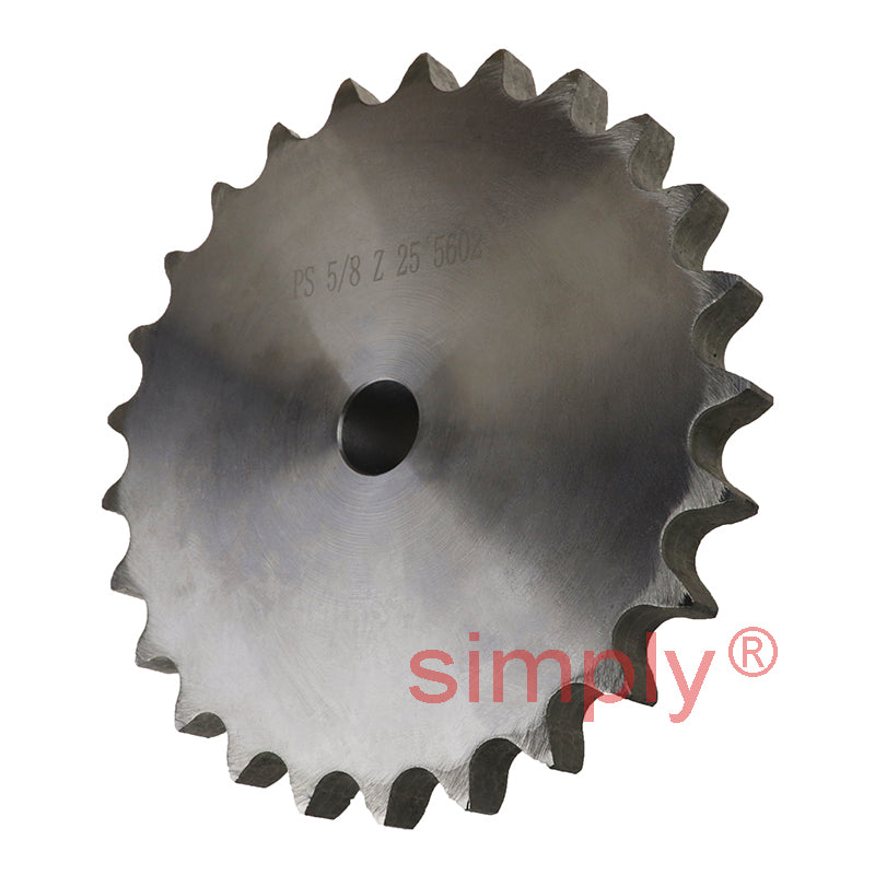 25 Tooth 10B Simplex Pilot Bore Sprocket for 5/8 inch Pitch Chain