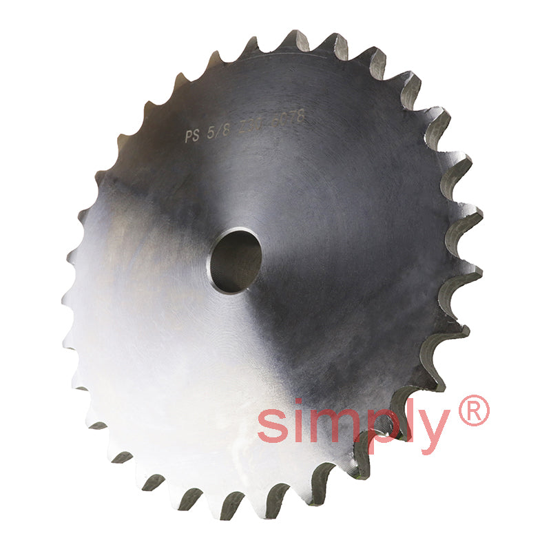 30 Tooth 10B Simplex Pilot Bore Sprocket for 5/8 inch Pitch Chain