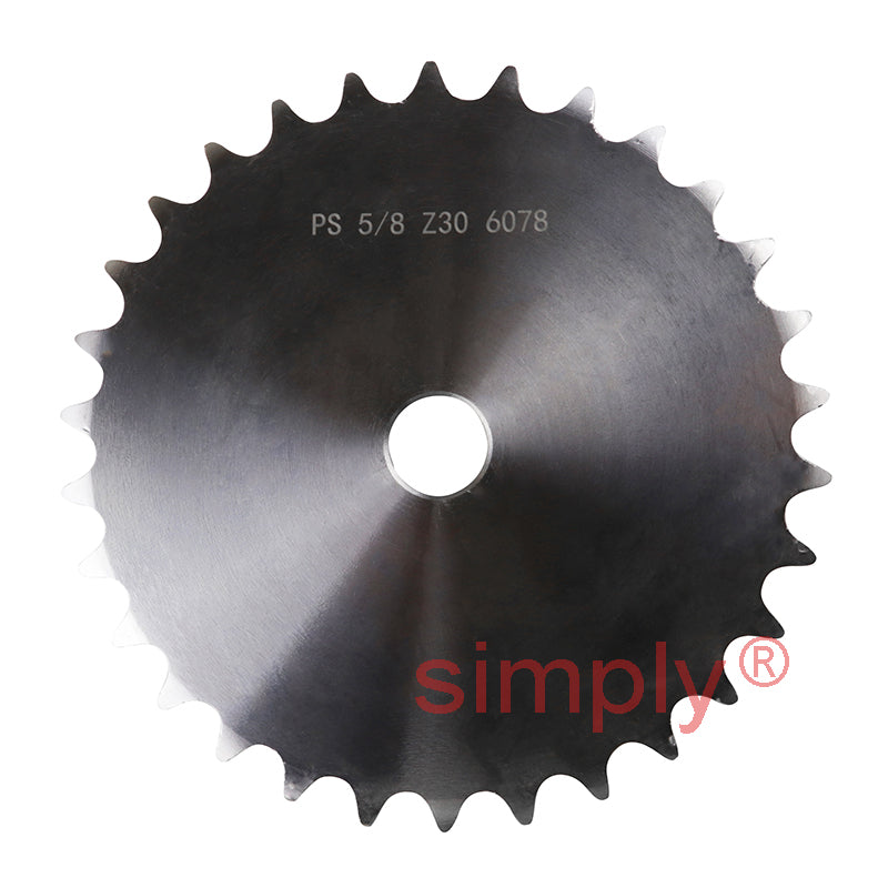 30 Tooth 10B Simplex Pilot Bore Sprocket for 5/8 inch Pitch Chain