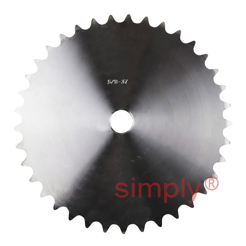 37 Tooth 10B Simplex Pilot Bore Sprocket for 5/8 inch Pitch Chain