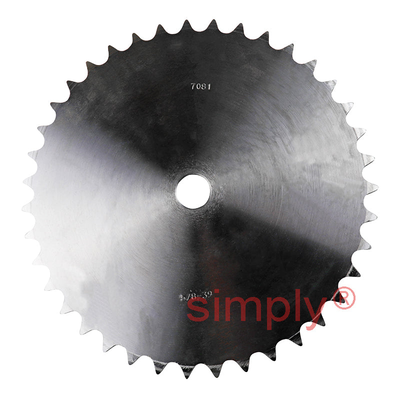 39 Tooth 10B Simplex Pilot Bore Sprocket for 5/8 inch Pitch Chain
