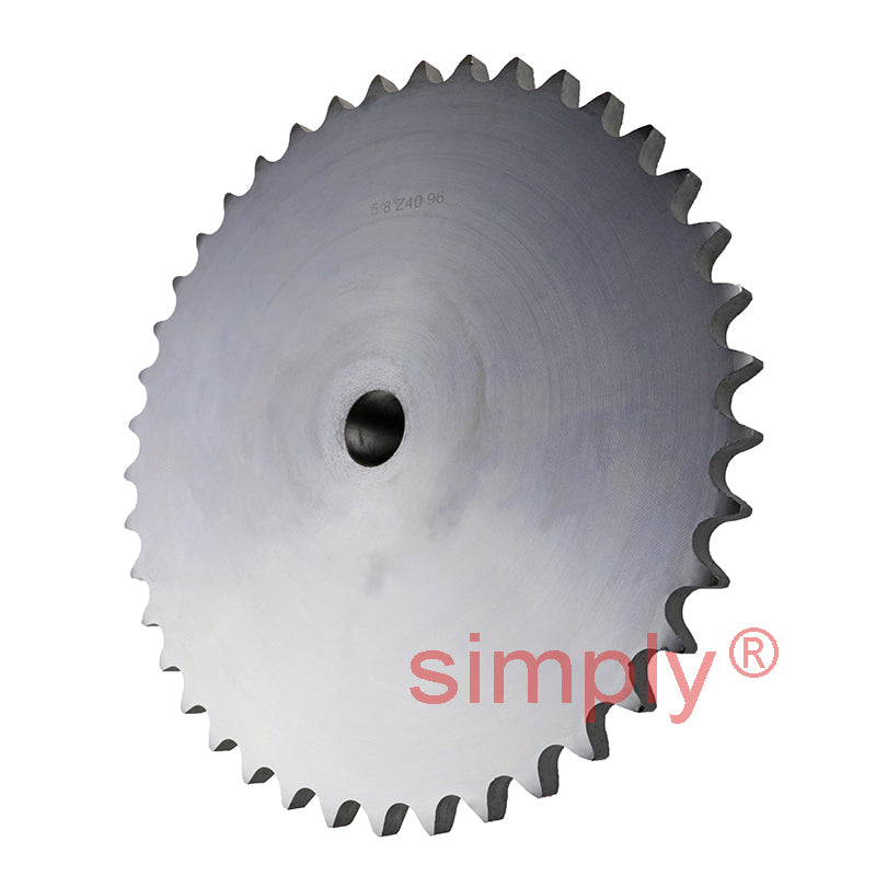 40 Tooth 10B Simplex Pilot Bore Sprocket for 5/8 inch Pitch Chain