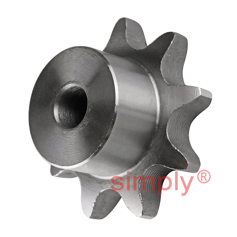 9 Tooth 10B Simplex Pilot Bore Sprocket for 5/8 inch Pitch Chain