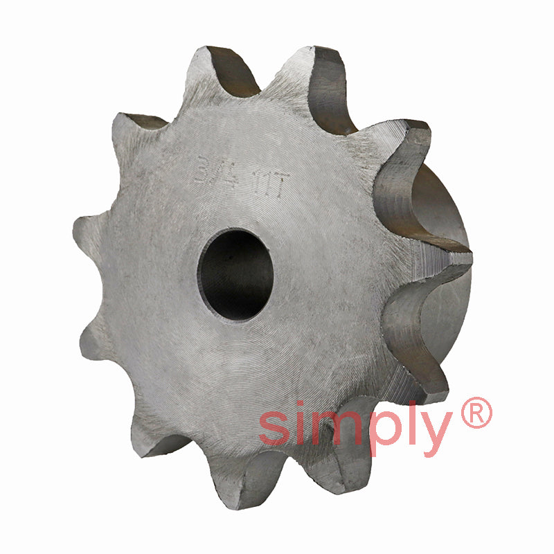 11 Tooth 12B Simplex Pilot Bore Sprocket for 3/4 inch Pitch Chain