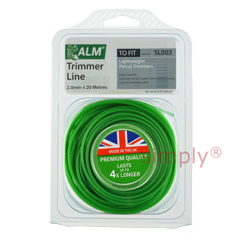 Universal Parts SL003 Round Strimmer Cord/Line 2mm - 20m
