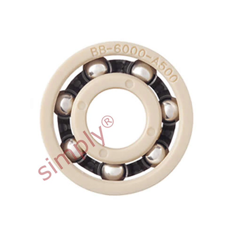 xiros xirodur BB626A50010ES Open Type Polymer Ball Bearing with PA Cage and Stainless Steel Balls 6x19x6mm - Allow 2-3 Days