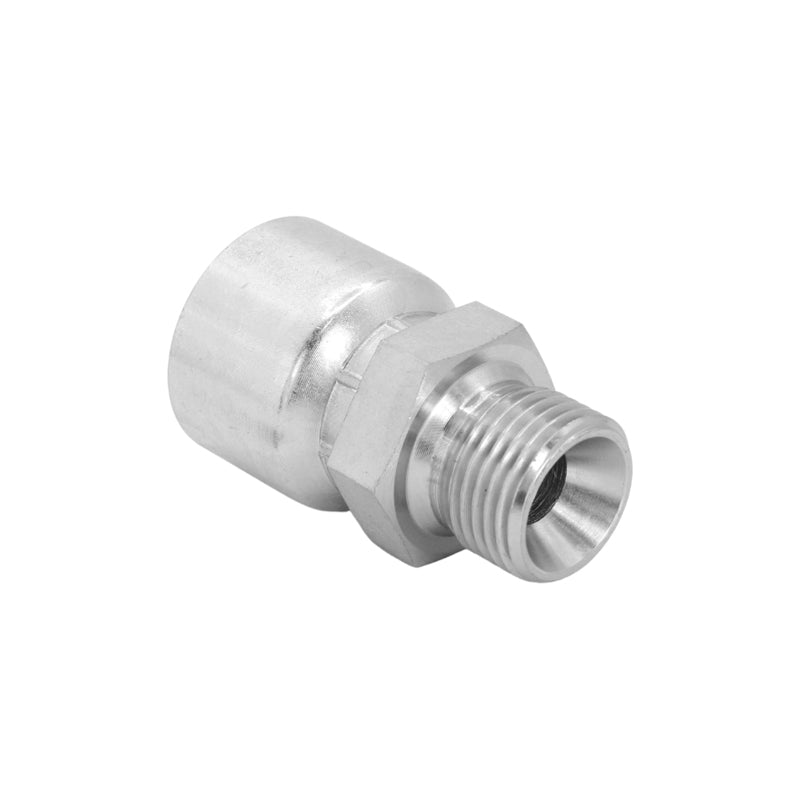 FLEXEQUIP 3/8 inch BSP Male Parallel One Piece Hose Fitting with 60 Degree Cone and 22mm Nut - Allow 2-3 Days