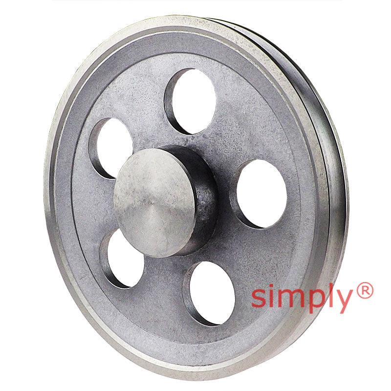 SPA Section Un-Bored Aluminium Pulley with 1 Groove 190mm Pitch Diameter