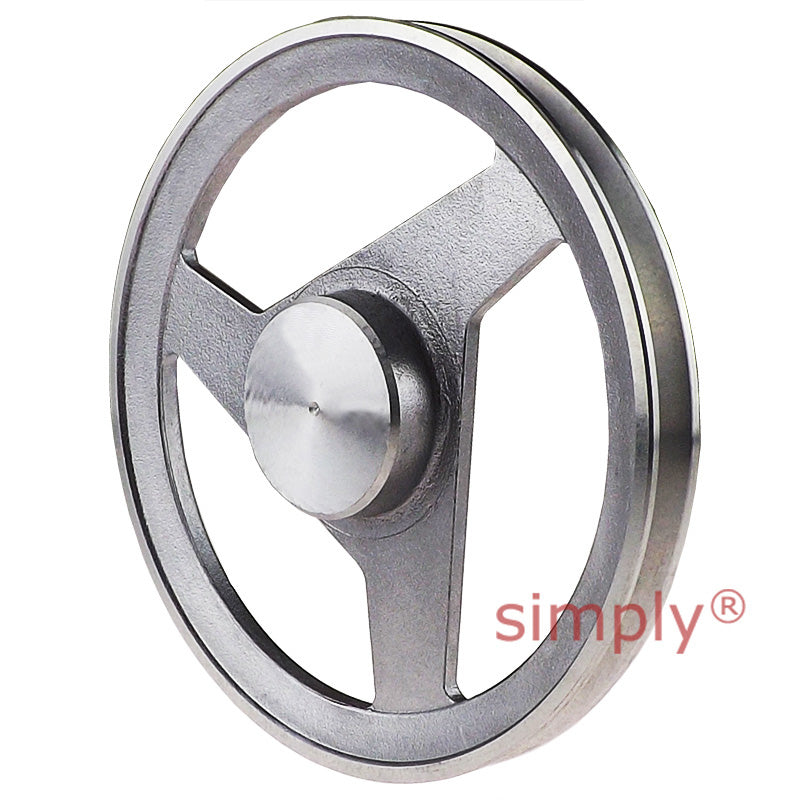 SPA Section Un-Bored Aluminium Pulley with 1 Groove 220mm Pitch Diameter