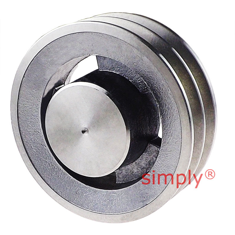 SPA Section Un-Bored Aluminium Pulley with 2 Grooves 90mm Pitch Diameter