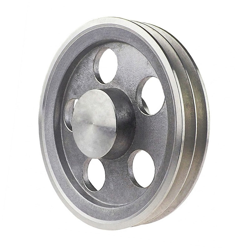 SPZ Section Un-Bored Aluminium Pulley with 2 Grooves 150mm Pitch Diameter