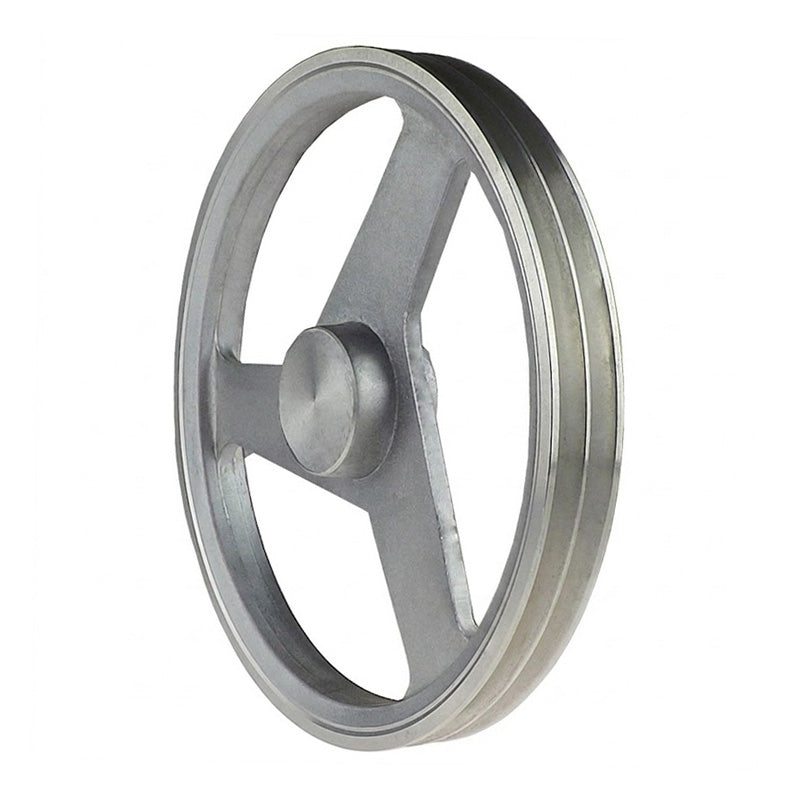 SPZ Section Un-Bored Aluminium Pulley with 2 Grooves 200mm Pitch Diameter