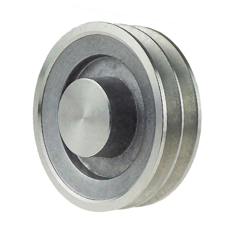 SPZ Section Un-Bored Aluminium Pulley with 2 Grooves 140mm Pitch Diameter (Hub Does Not Protrude Pulley Wall)