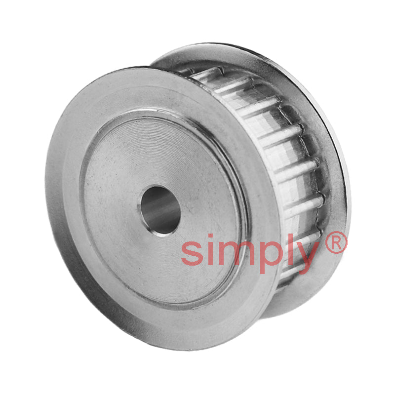 Aluminium Pilot Bore AT5 Timing Pulley with Flanges 5mm Pitch 18 Tooth for 10mm Wide Belts