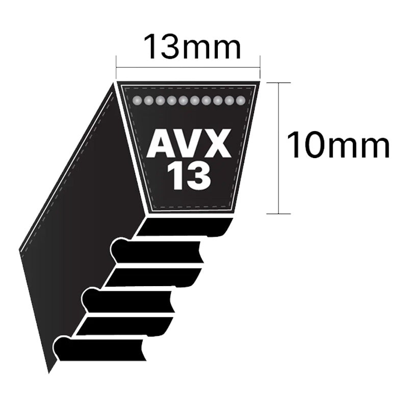 AVX13x818 Major Brand AVX-Section Cogged V-Belt