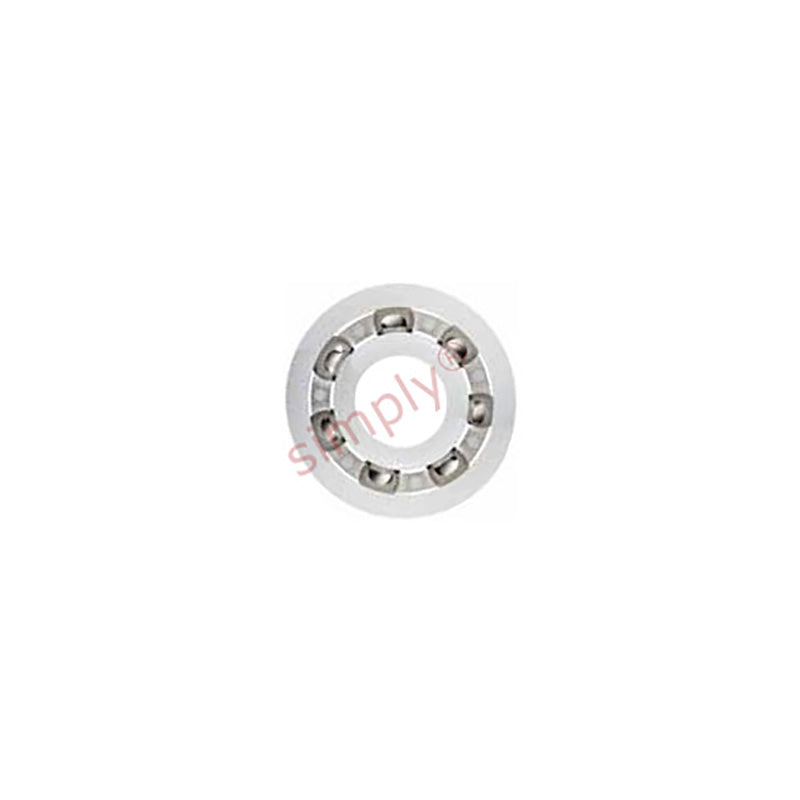 xiros xirodur BB6002B18050ES Open Type FDA compliant Polymer Ball Bearing with PE Cage and Stainless Steel Balls 15x32x9mm - Allow 2-3 Days