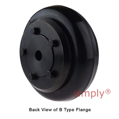 Major Branded F70B/F70B Pilot Bored Tyre Drive Coupling Assembly with Natural Rubber Tyre