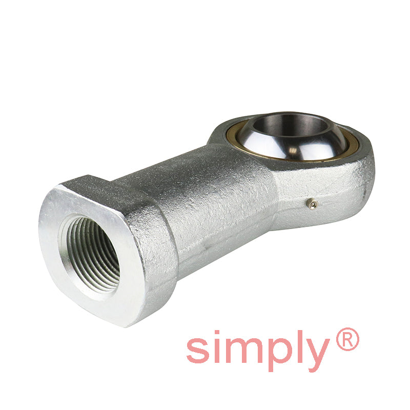 Durbal BEFN20-20-502 Maintenance Required Left Hand Metric Steel Female Rod End M20x1.5 Thread