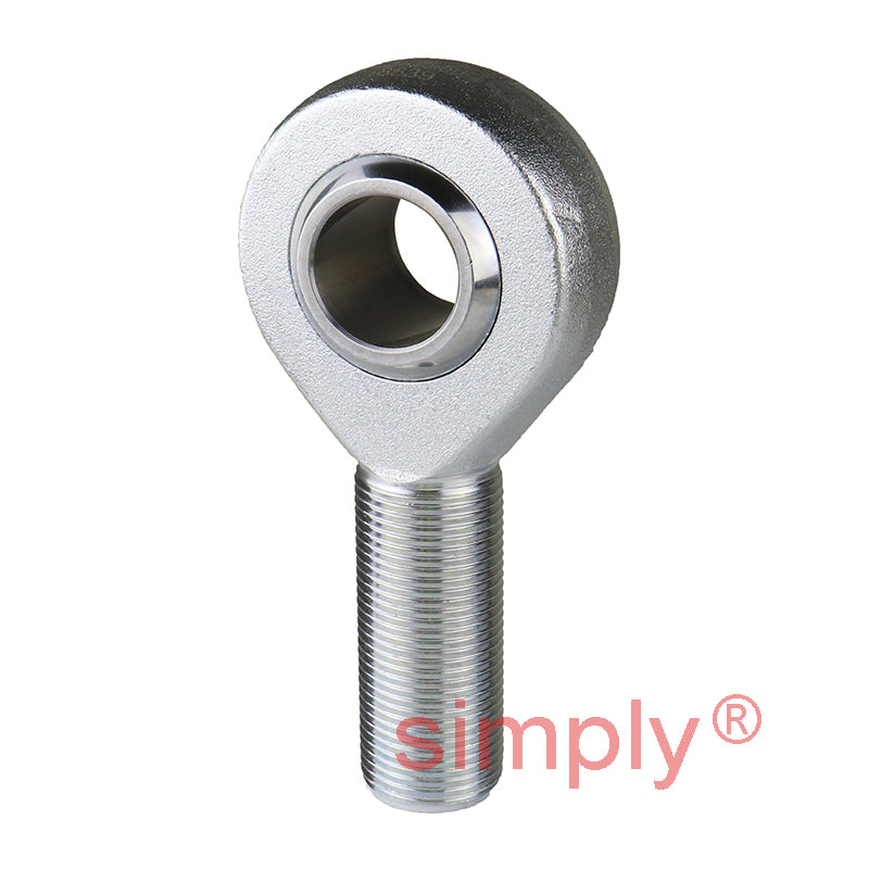Durbal BEM18-20-501 Maintenance Free Right Hand Metric Steel / PTFE Lined Male Rod End M18x1.5 Thread