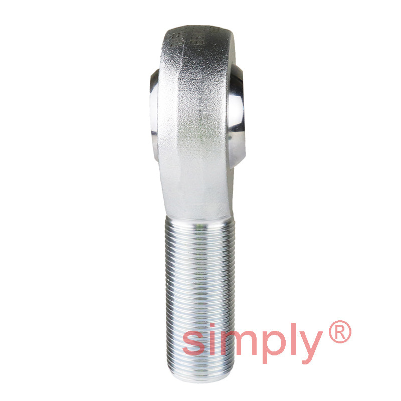 Durbal BEM18-20-501 Maintenance Free Right Hand Metric Steel / PTFE Lined Male Rod End M18x1.5 Thread