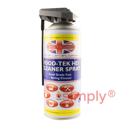 Brit-Lube Heavy Duty Cleaner Food Grade Aerosol Spray 400ml 