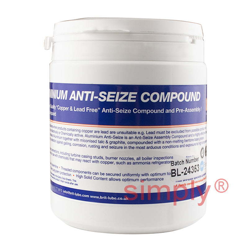 Brit-Lube Aluminium Anti-Seize 500g - Allow 2-3 Days