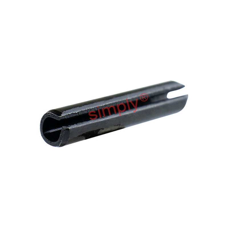 Metric Slotted Carbon Spring Steel Spring Roll Pins with Black Oxide Finish 16x75mm - Allow 2-3 Days