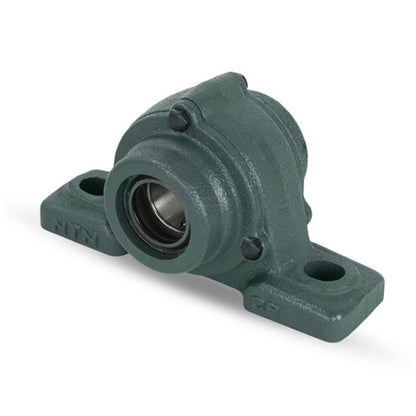 NTN C-UCPX05-015D1 Imperial Cast Iron Two Bolt Pillow / Plummer Block Housing with 15/16 inch Bore Insert with Cast Iron Cover - Open Version - Allow 2-3 Days