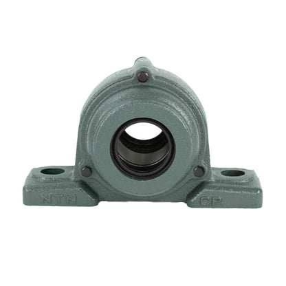 NTN C-UKP218AD1/HA2318X Imperial Cast Iron Two Bolt Pillow / Plummer Block Housing with Cast Iron Cover - Open Version - Insert and Adaptor Sleeve Fits 3-3/16 inch Shaft - Allow 2-3 Days