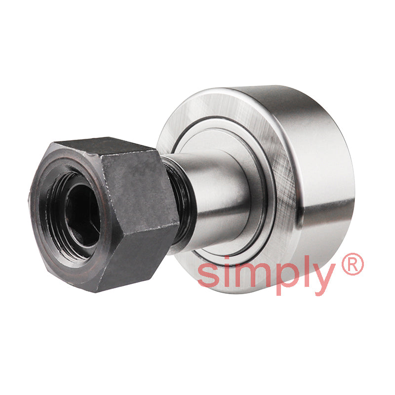 Budget NUKRE52A Crowned Cam Follower with Eccentric Stud 52x24x24 M20x1.5 Thread