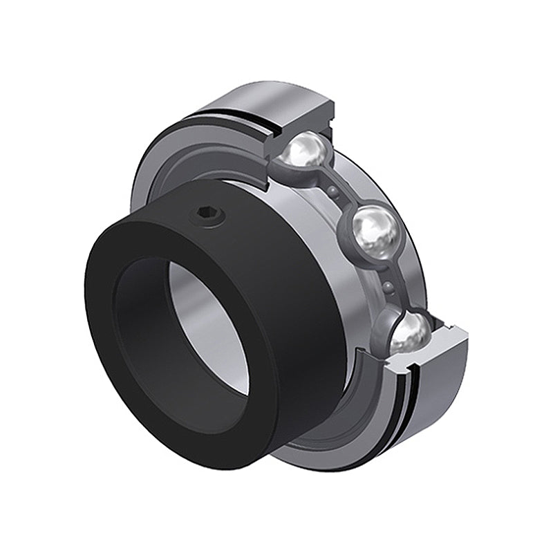 SNR CES204 Metric Flatback Grooved Parallel Outer Bearing Insert 20mm Bore 47mm Outside Diameter with Eccentric Collar