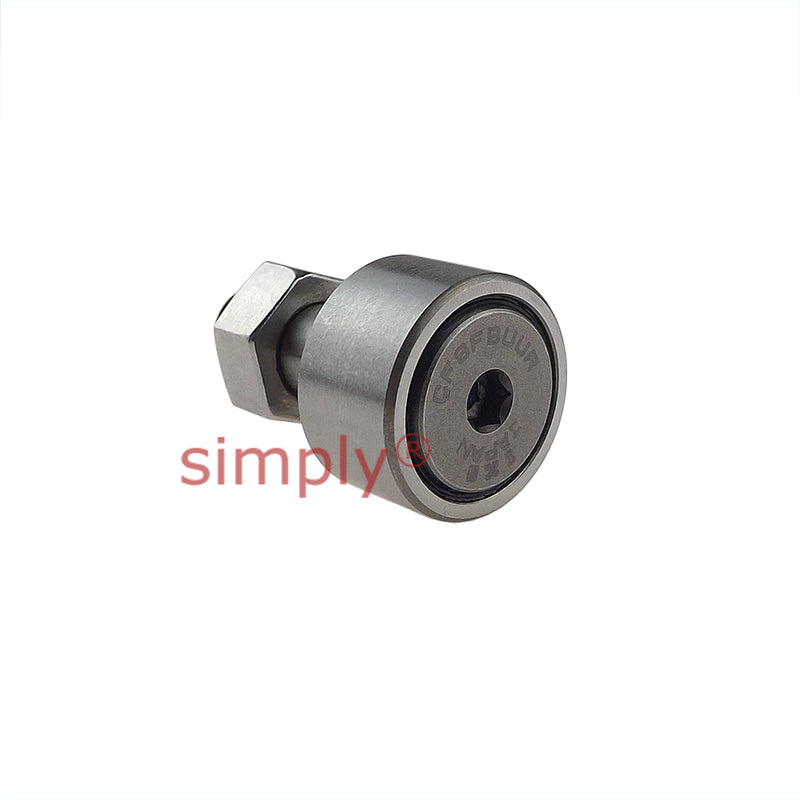 IKO CF8FBUUR Hex Head Stainless Steel Lip Sealed Crowned Cam Follower 19x11x8mm M8x1.25 Thread