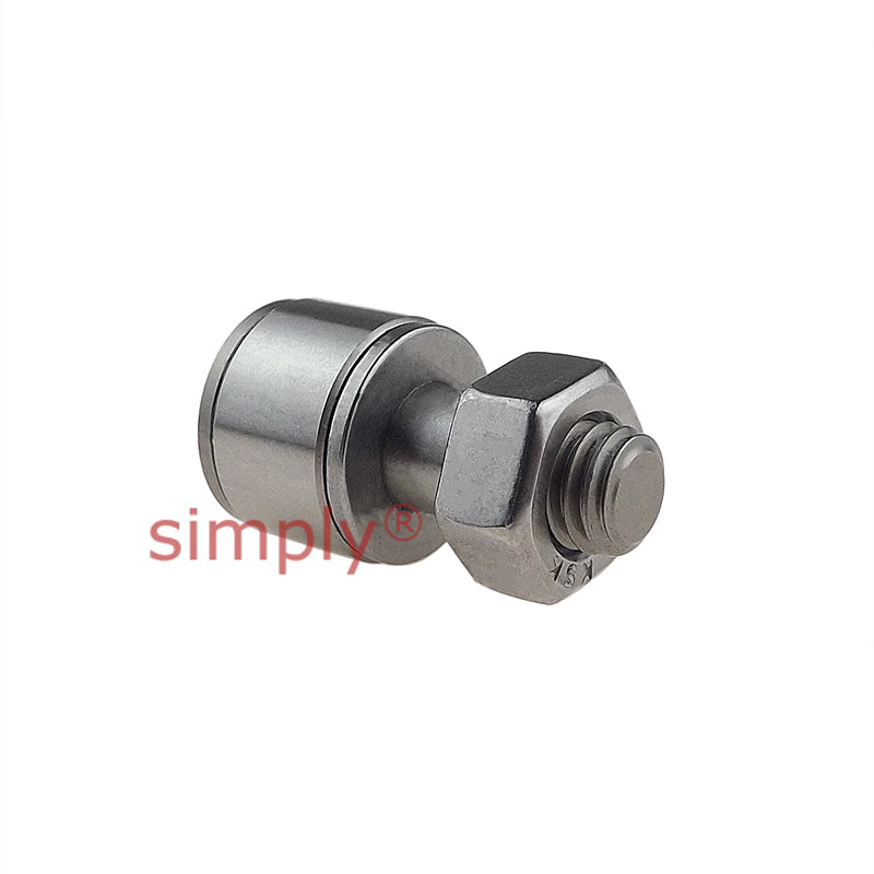 IKO CFS6FV Stainless Steel Full Complement Miniature Type Cylindrical Cam Follower 12x7x6mm M6x1 Thread