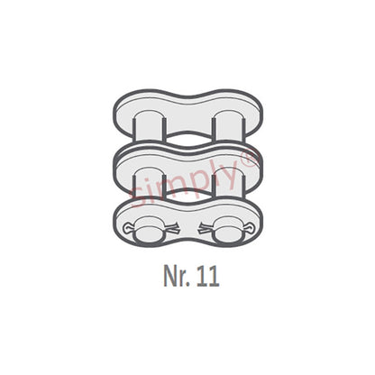 Renold SD 16B-2-NO11 BS Duplex Chain Cottered Connecting Link 1 inch Pitch