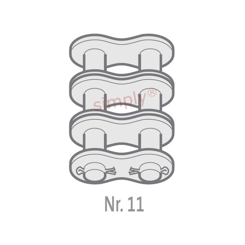 Renold Blue Box 120-3-NO11 ANSI / AS Triplex Chain Cottered Connecting Link 1-1/2 inch Pitch