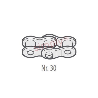 Renold SYNO 10B-1-NO30 BS Simplex Chain Double Cranked Link 5/8 inch Pitch