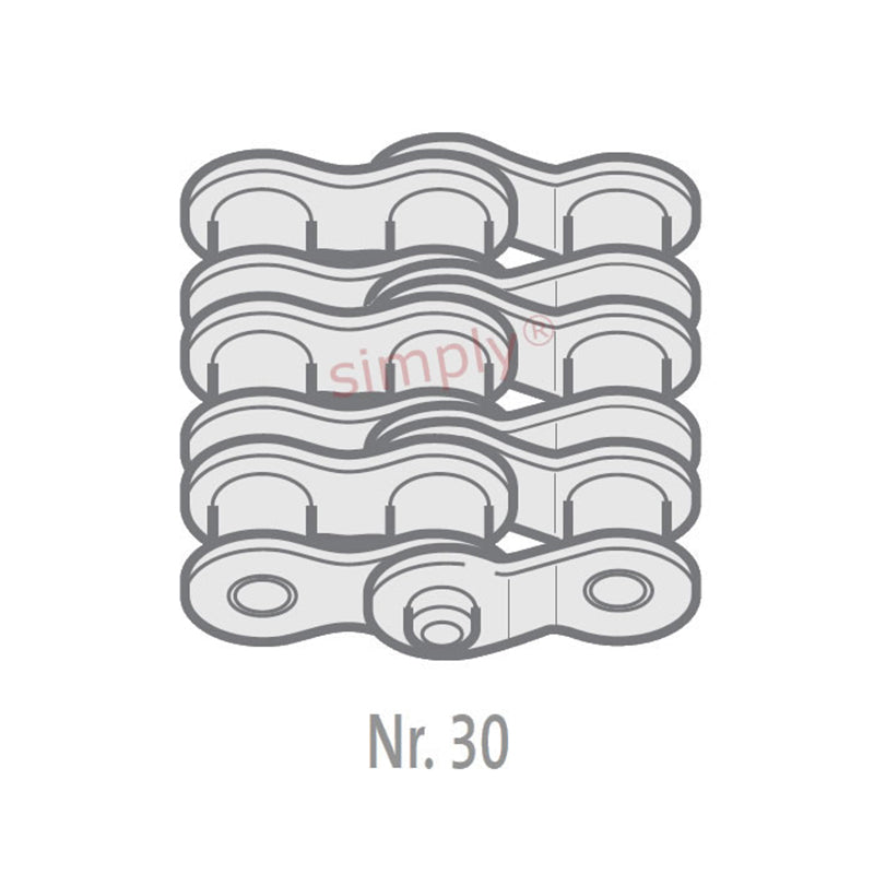 Branded 10B-3-NO30 BS Triplex Chain Double Cranked Link 5/8 inch Pitch