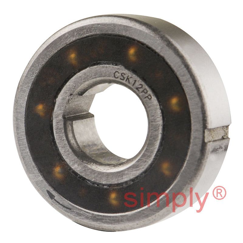 CSK12PP 12mm Sprag Clutch One Way Bearing with Internal and External Keyways 12x32x10mm