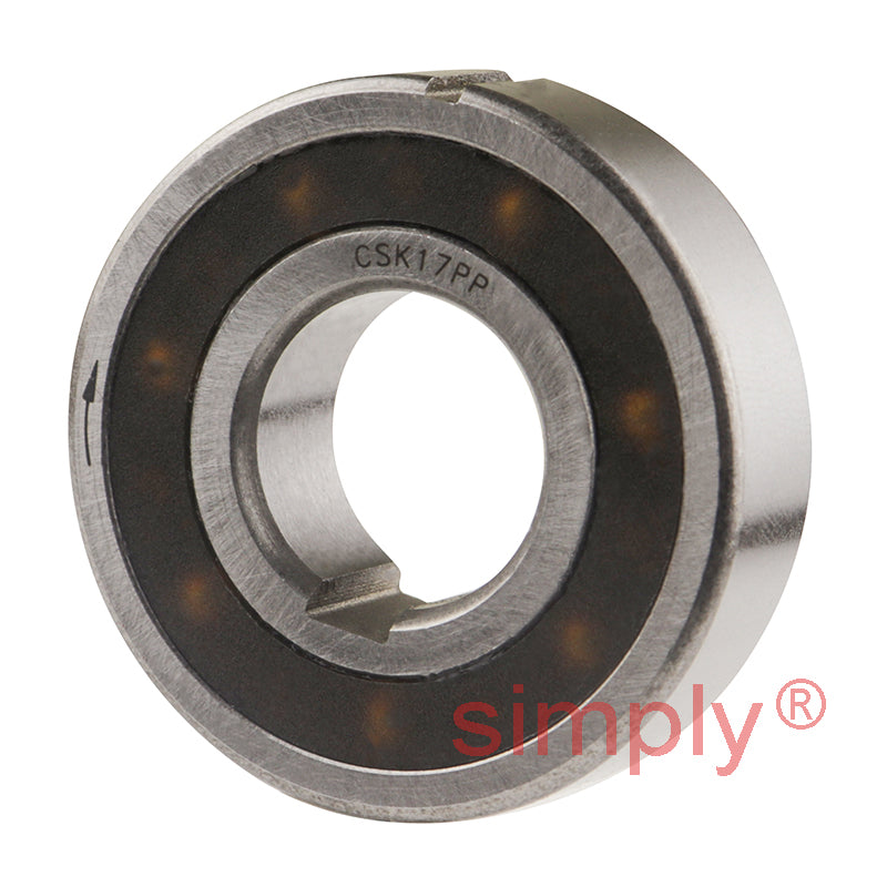 CSK17PP 17mm Sprag Clutch One Way Bearing with Internal and External Keyways 17x40x12mm