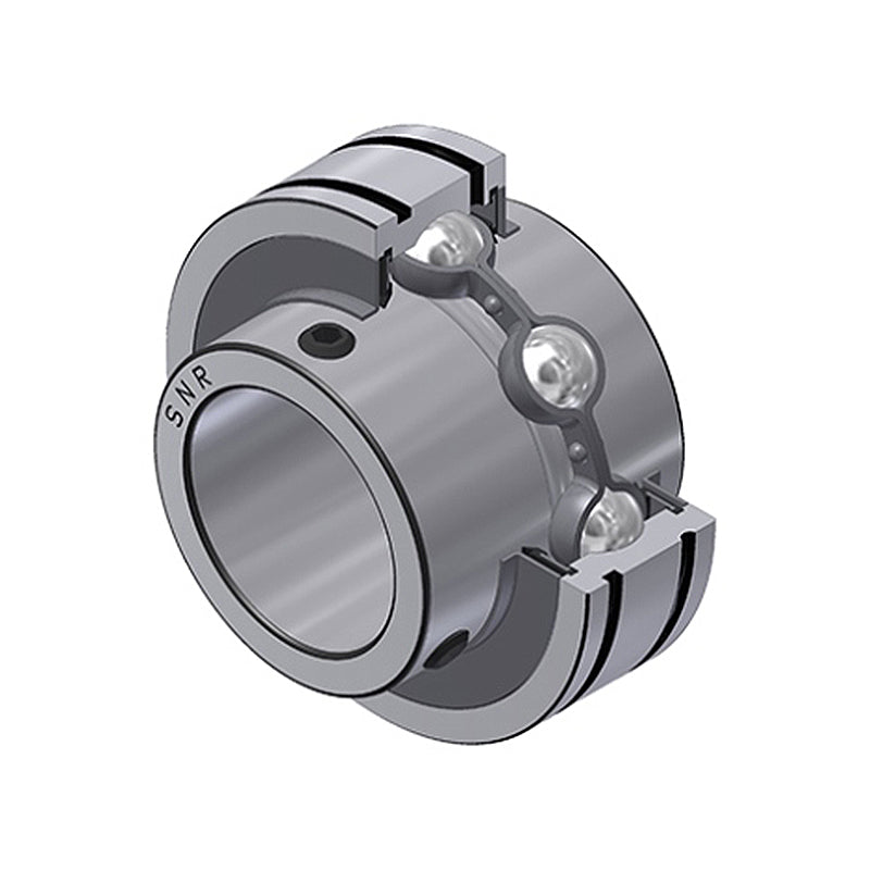 SNR CUC208-24 Imperial Full Width Grooved Parallel Outer Bearing Insert 1-1/2 inch Bore 80mm Outside Diameter with Grub Screws