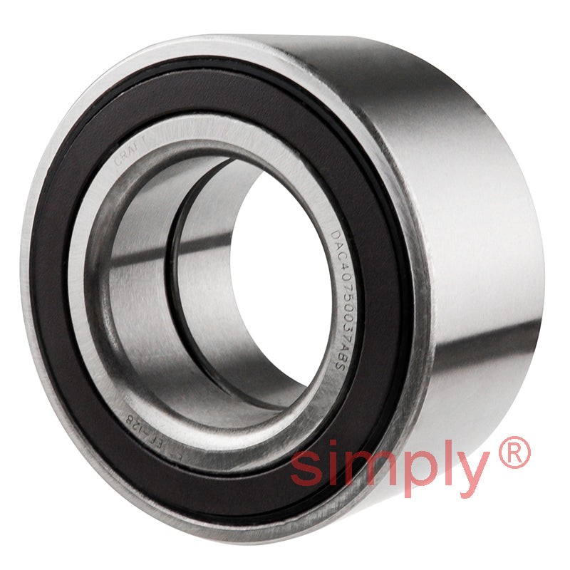 DAC40750037ABS Rubber Sealed with One Metal Seal Double Row Wheel Bearing 40x75x37mm