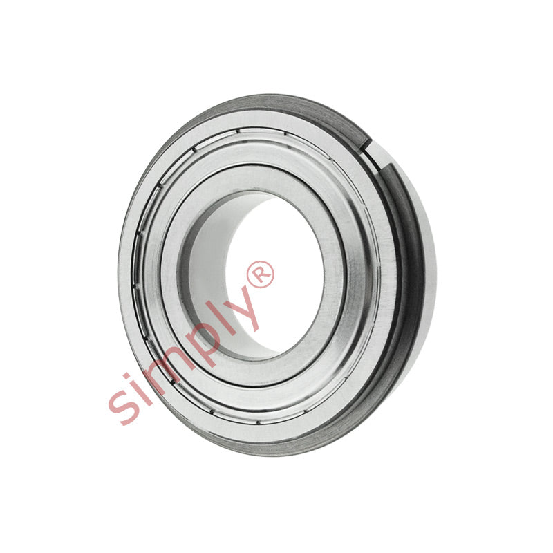 MJ1ZZNR Imerial Metal Shielded Snap Ring Bearing 1x2-1/2x3/4 inch